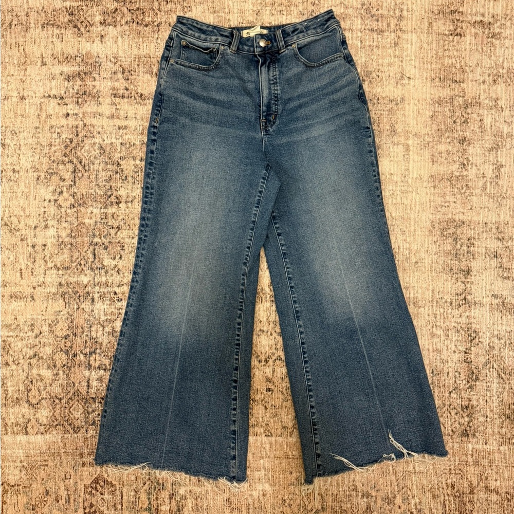 Madewell curvy flared wide leg Jean